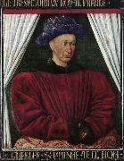 Jean Fouquet Portrait of Charles VII oil painting reproduction